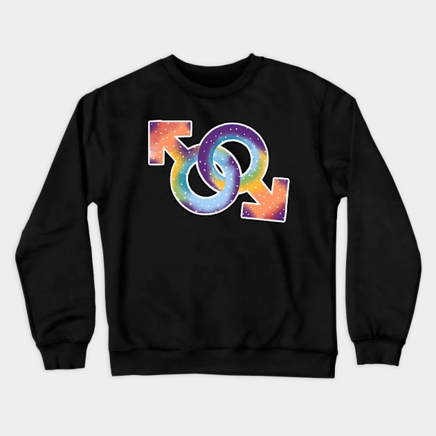 Symbols or signs that refer to men, rainbow and dots, support homosexuality Crewneck Sweatshirt by TamxngTa